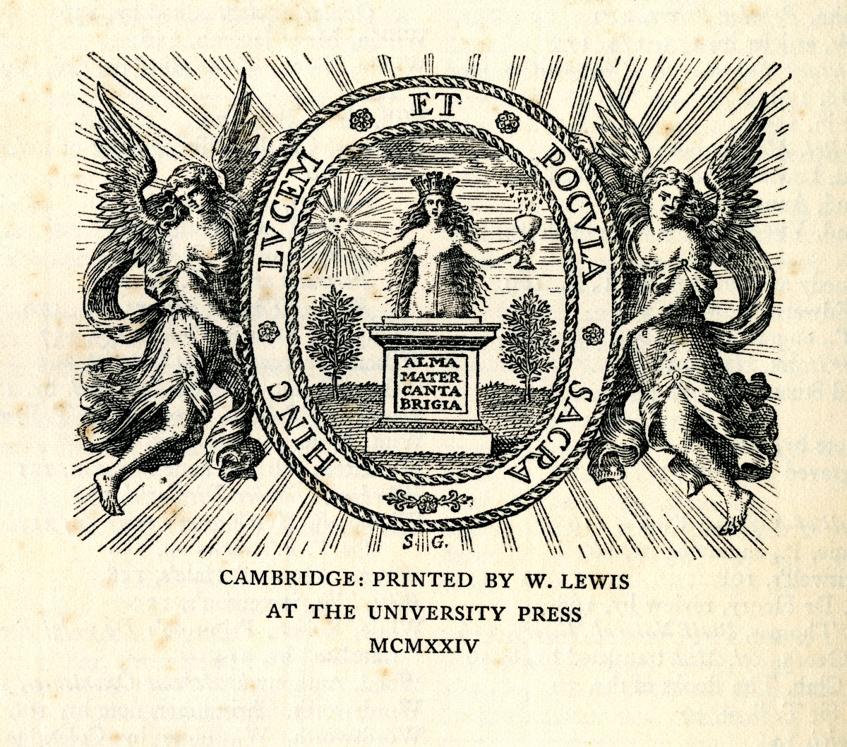 A BIBLIOGRAPHY OF SIR THOMAS BROWNE printers mark