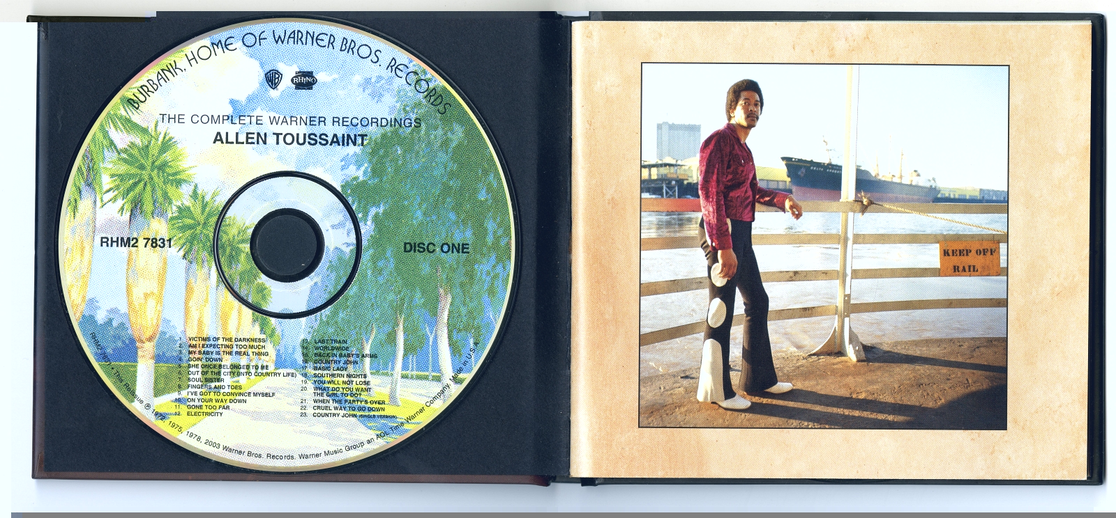 Allen Toussaint The Complete Warner Recordings label