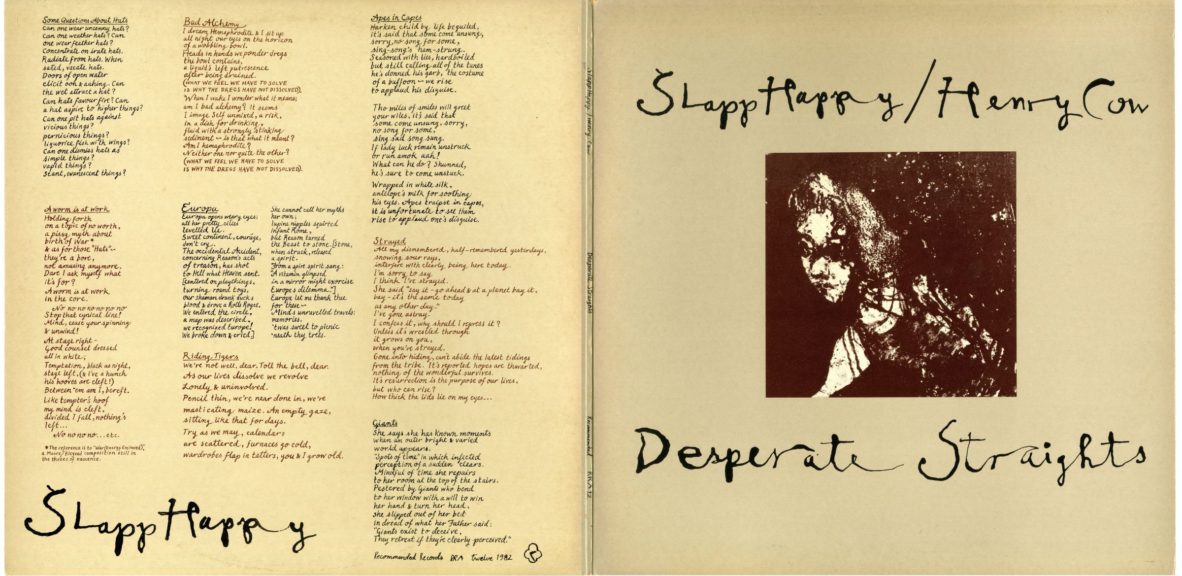Henry Cow/Slapp Happy『Desperate Straights』01